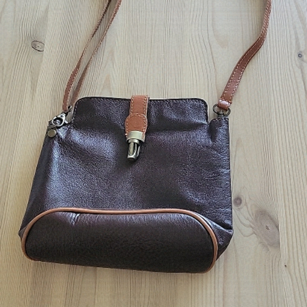 VINTAGE Genuine Leather Crossbody Bag